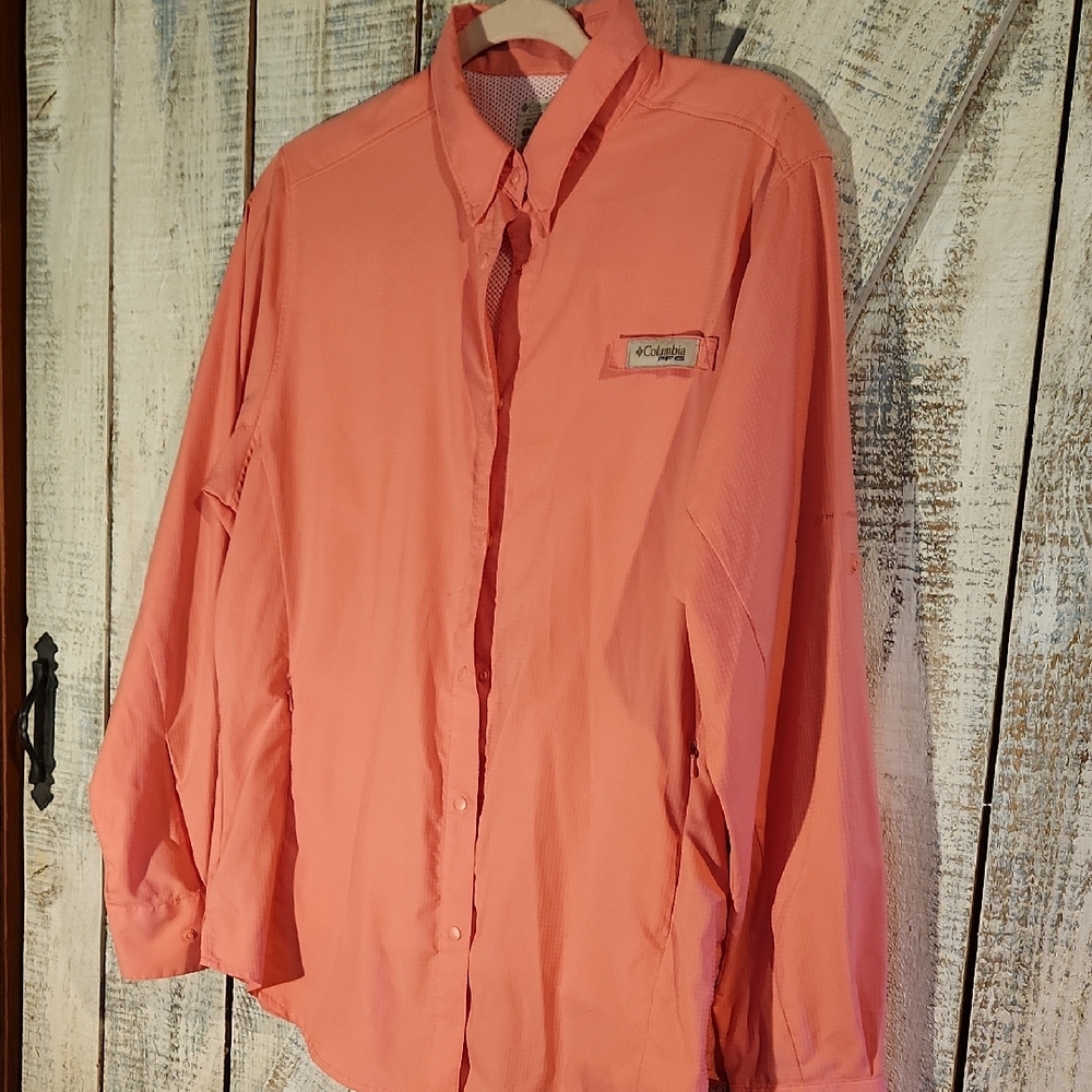 Columbia Pink Lightweight Shirt Jacket